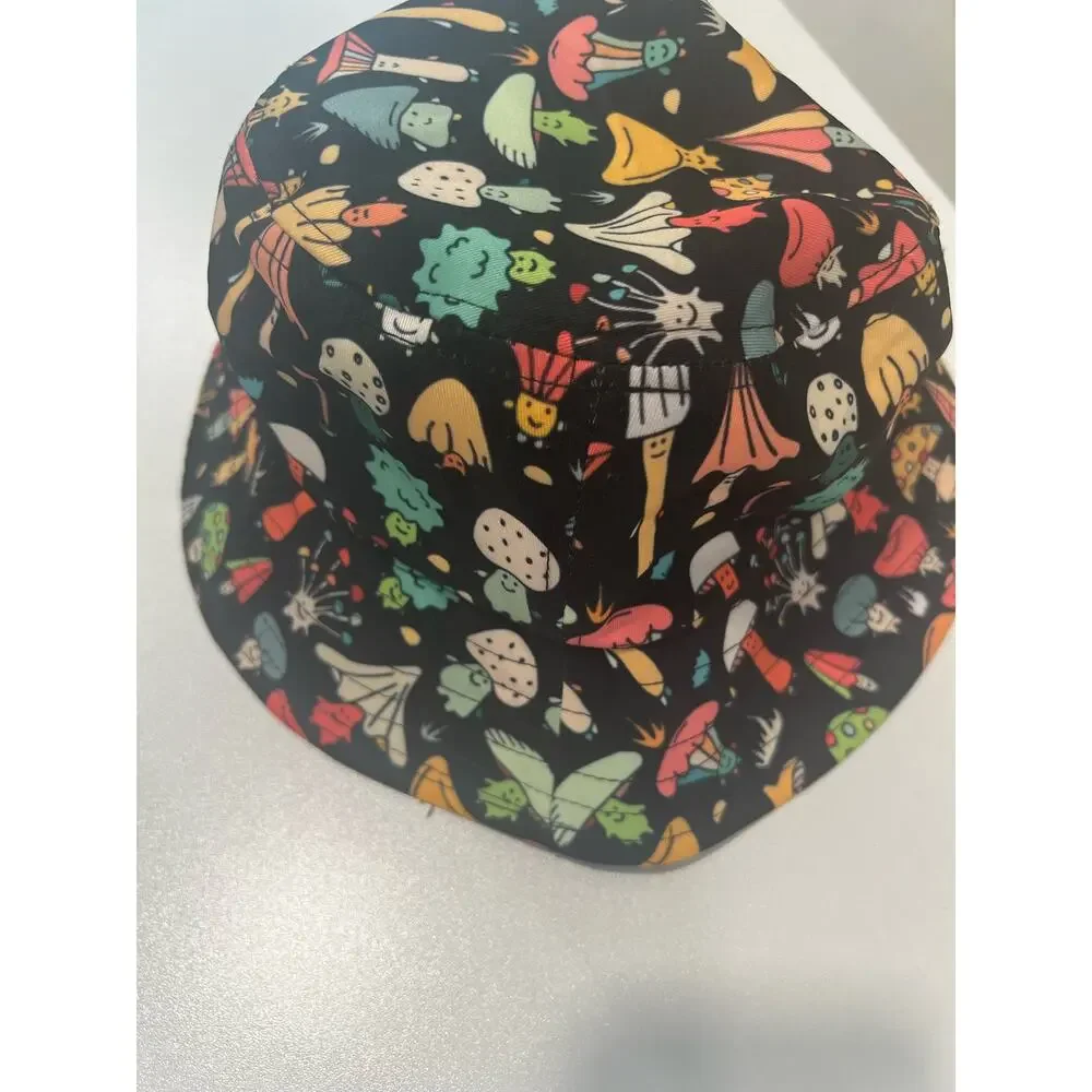 Mushroom Print Bucket Hat Women's Small